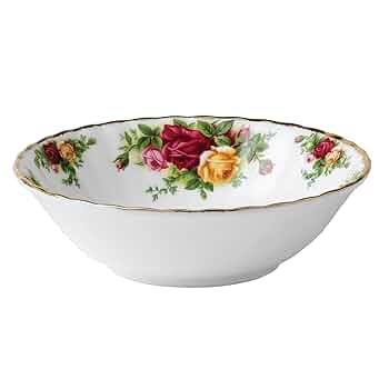   Old Country Roses サラダボール　6枚 Amazon.com | Royal Albert Old Country Roses Salad Bowl: Open